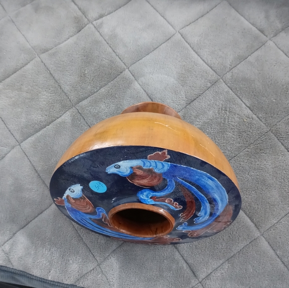 🌉🏫PIXLEY NORFOLK PINES VASE🏤📫 SIZE 9.5×7,A FABULOUS GIFTING!!!🎁🇺🇲 - Picture 10 of 12